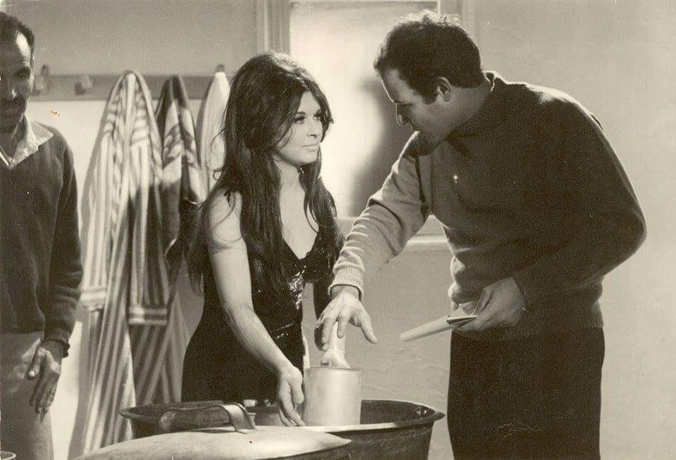 سعاد حسنى و الخرج والمخرج سعيد مرزوق من كواليس فيلم زوجتى و الكلب 